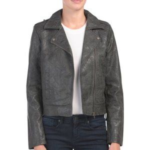 Jack by BB Dakota vegan leather moto jacket NWT